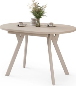 Mazzoni ALMO Kasjmier / kasjmier poten - OVALE UITSCHUIFTAFEL 120-220 cm VOOR 10-12 PERSONEN