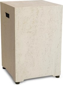 Happy Cocooning Enclosure Square Bijzettafel - Travertine - 40 x 40 x 55 cm - Composiet