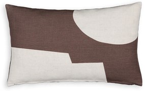 Rechthoekige kussenhoes katoen/linnen, Kahama