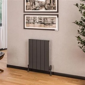 Eastbrook Rosano horizontale aluminium radiator 60x47cm Antraciet 555 watt