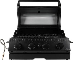 Patton Opus Inbouw Gasbarbecue 3 + 1 - zwart