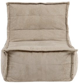 Dolce Zitzak Stoel Cord Lounger - Beige