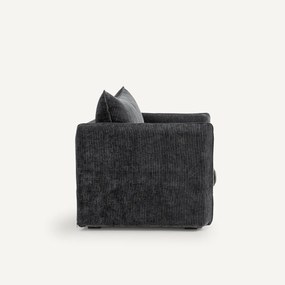 Fauteuil XL in geribd fluweel, Néo Chiquito