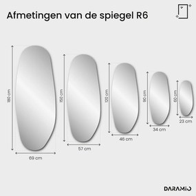 Ovale spiegel met facetrand – Pure Collection R6
