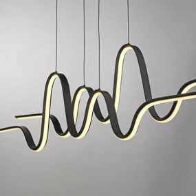 Eettafel / Eetkamer Design hanglamp zwart incl. LED dimbaar easylift - Altitude Design Binnenverlichting Lamp