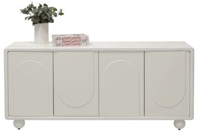 Kare Design Paco Wit Dressoir Organische Vorm - 160x40x75cm.