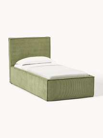 Corduroy gestoffeerd bed Dream met opbergruimte