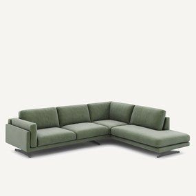 Hoekbank fluweel, César