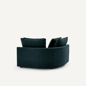 Modulair hoekbank in chenille fluweel, TIBERIO