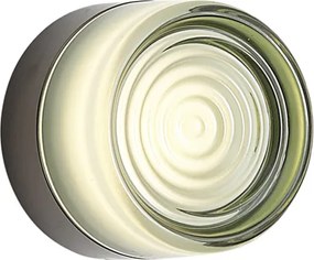 Design wandlamp zwart met licht groen glas IP44 - Michele