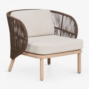 Tuinfauteuil Van Acaciahout En Gevlochten Touw Capri Bruin – Chocolade - Sklum