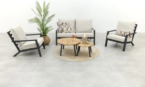 Boston/Mindo stoel - 2-zitsbank loungeset - 5-delig