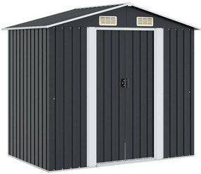 vidaXL Tuinberging 204x132x186 cm staal antraciet