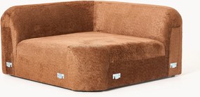 Afgeronde hoekmodule Wolke van teddy-bouclé