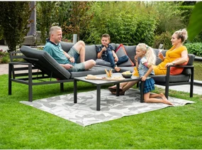 Garden Impressions Denver loungeset 4-delig - zwart