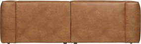 Woood Bean Leren 3-zits Bank Cognac