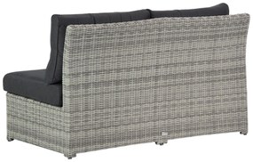 Loungeset tuin 4 personen Wicker Grijs  Garden Collections Giardino