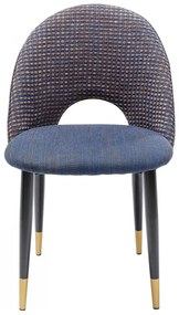 Kare Design Hudson Design Eetkamerstoel Blauw