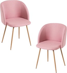 Set 2 Velt Stoffen Stoelen