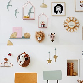 De wanddecoratie wolk in messing, Ramula