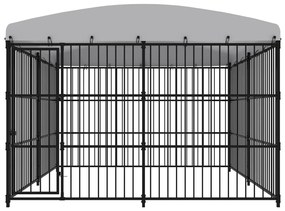 vidaXL Hondenkennel voor buiten met dak 300x300x210 cm