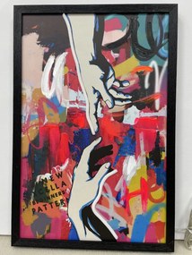 Neon Art Woman Hands