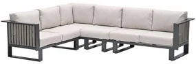 Garden Impressions Gabon hoek loungeset 4-delig taupe