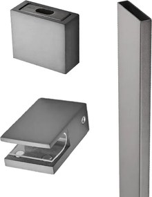 Saniclear Redro stabilisatiestang 100cm voor plafondbevestiging verouderd ijzer - gunmetal