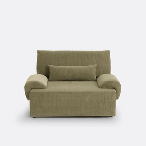 2-zits corduroy slaapbank met koffer, MAONA