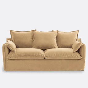 Bank voor 2, 3, 4 of 5 personen, in fluweel, Odna