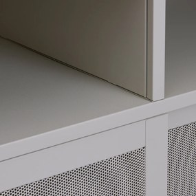 Hoge Kast Van Metaal Greige - 90x40x180cm.