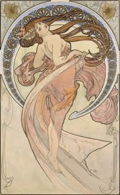 Mucha, Alphonse Marie - Kunstdruk La Danse, 1898, (24.6 x 40 cm)