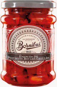 Gesneden rode paprika, 6 potten