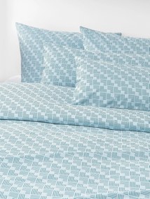 Perkal katoenen dekbedovertrek Inki met geometrische print