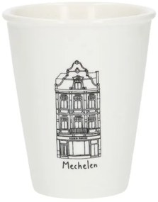Gevel mok, Mechelen, porselein, 200 ml