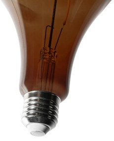 Set van 5 E27 dimbare LED lampen PS160 bruin 4W 120 lm 1800K