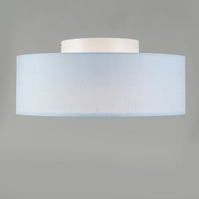 Stoffen Plafondlamp blauw 30 cm incl. LED - Drum LED Modern rond Binnenverlichting Lamp