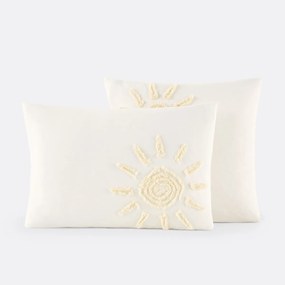 Kussensloop in getuft katoen, Melenaos