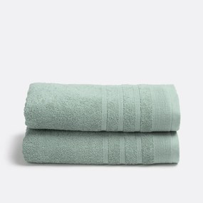 Set van 2 handdoeken in badstof 600 g/m2, Zavara