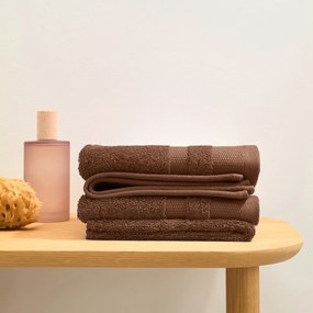 Set van 4 gastendoekjes in gekamd katoen, Kheops