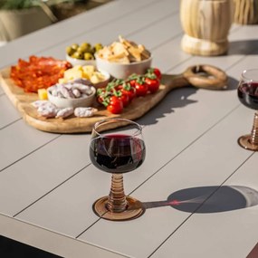 Garden Impressions Senja lounge dining set 3-delig links - valley sand