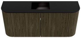 Mondiaz Joya 95cm toiletmeubel ronding links/rechts shadow met wastafel faye midden 1 kraangat urban