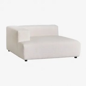 Linker Chaise Longue Module Voor Modulaire Bruna Bank Bouclé Wit - Sklum