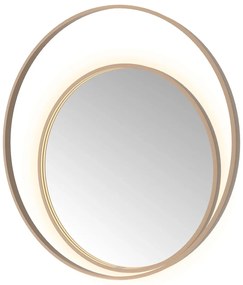 Hotbath &More Round 2 spiegel 100x100cm geborsteld koper PVD