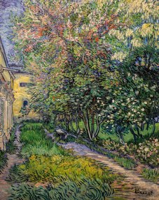 Kunstreproductie The garden at the asylum at Saint-Rémy (1889), Vincent van Gogh