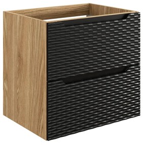 Comad Ocean Black onderkast met 2 lades 60cm zwart