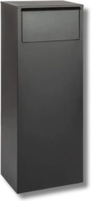 Famiflora pakketbrievenbus BLOC met cijferslot - mat zwart - 105 x 39 x 27 cm - topkwaliteit!