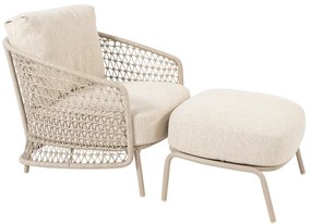 4 Seasons Outdoor Puccini loungestoel - latte