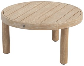 Sem lounge tuintafel 60x32 cm rond brushed teak 4 Seasons Outdoor