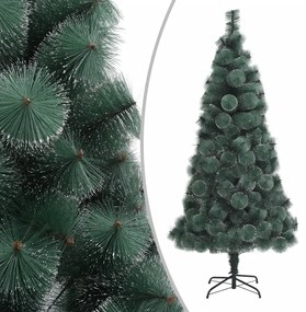 vidaXL Kunstkerstboom met standaard 240 cm PET groen